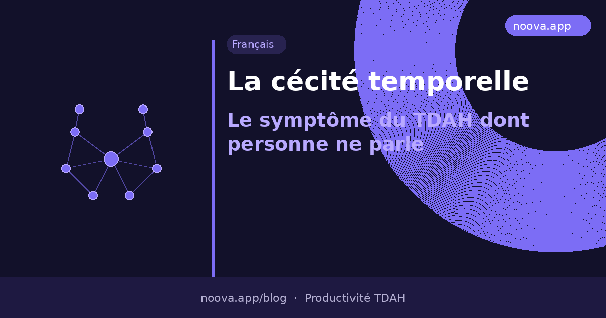 La cécité temporelle : Le symptôme du TDAH dont personne ne parle (mais que tout le monde ressent)