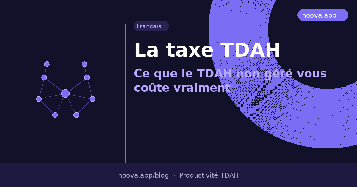 La taxe TDAH : Ce que le TDAH non géré vous coûte vraiment