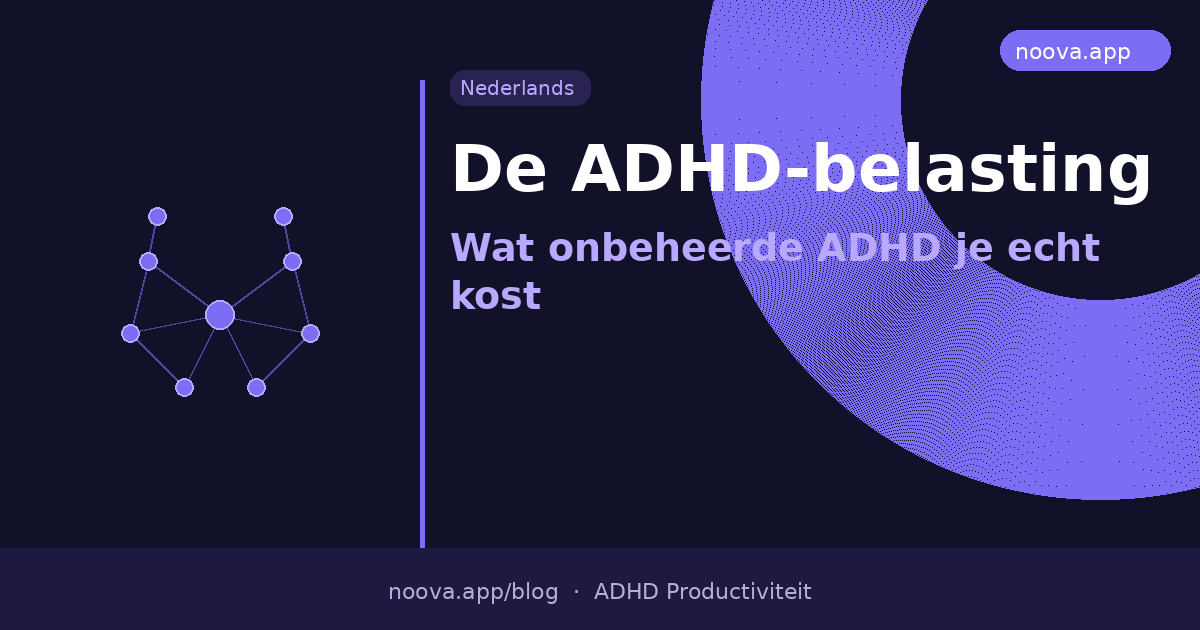 De ADHD-belasting: Wat onbeheerde ADHD je echt kost