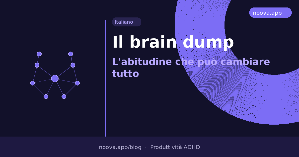 Il brain dump: L'abitudine che può cambiare tutto per l'ADHD