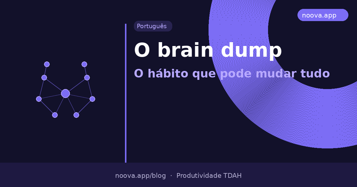 O brain dump: O hábito que pode mudar tudo para o TDAH